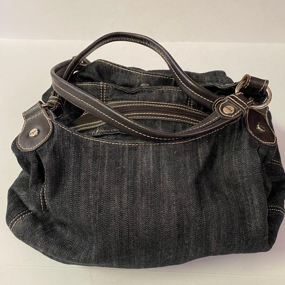 thirty-one Dark Denim 5th Avenue Purse, Large Multiple Compartments